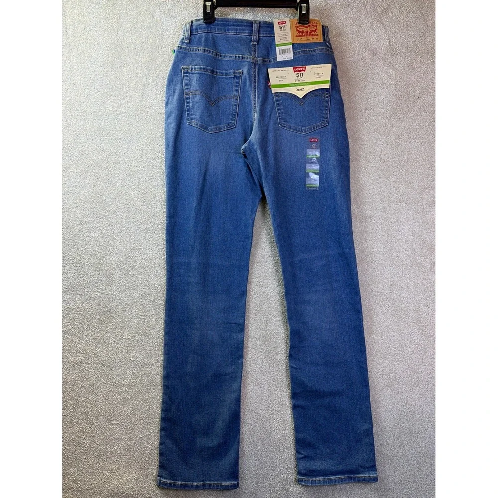 Levi's 511 Slim Jeans Boys 18 Reg 29x31 Blue Performance Stretch Adjustable NEW